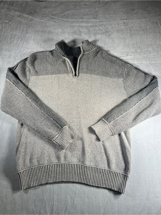 BKE Other - BKE Men's Zip Mock-Neck Sweater in Light Gray